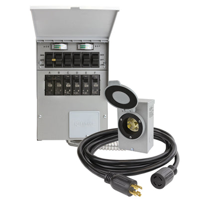 Reliance  Reliance 306CRK Pro/Tran-2 Indoor 6 Circuit Transfer Switch Kit W/ Meters