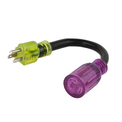 Reliance  Reliance AC1522 15A 125V Color Connect Adapter Cord 5-15 Plug L5-20 Connector