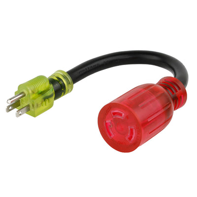 Reliance  Reliance AC1531 15A 125V Color Connect Adapter Cord 5-15 Plug L5-30 Connector