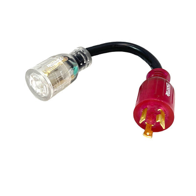 Reliance  Reliance AC3130B 30A 125V Color Connect Adapter Cord L5-30 Plug L14-30 Connector